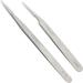 FEITA Precision Tweezers Set - Straight & Slanted Tip Stainless Steel Tweezers for Eyelash Extension, Craft, Jewelry, Eyebrow & Ingrown Hair Removal - Silver 2Pcs - Buy Online on SooperMarket.com