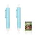 Nepfaivy Ticks for dogs cat human - 2 set tick tweezers for children and pets simple and safe tick remover for ticks of every size 2 -seater blue