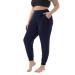 Sport Pants for Women Running Joggers Causal Workout Gym Yoga Sweatpant Comfy Elasticated Trousers Jogging Bottom with Pockets 18-djufh-navy-c L