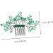 Mikinona Green Branches and Leaves Hair Comb Leaf Comb Hairpin Wedding Comb Hairpin Wedding Crystal Hair Decor Wedding Headdress Crystal Leaf Headdress Crystal Comb Hairpin Leaf Hair Comb - Buy Online on SooperMarket.com
