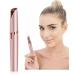 Eyebrow Hair Remover with LED Light - Rechargeable Electric Precision Eyebrow Trimmer for Women - Painless Portable Eyebrow Razor For Lips Nose Chin - Flawless Hair Remover (Rose Gold)