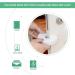 Child Safety Door Stoppers - 6 Pcs Anti-Slam Foam Guards for Kids | Door Finger Guards for Children - White - Buy Online on SooperMarket.com