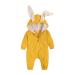 Kids Tales Newborn Baby Winter Warm Outfits Cute Rabbit Ear Hooded Zipper Romper 6-9 Months #01 Color 04