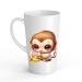 White Ceramic Baby Monkey Mug - Large 483 ml Perfect for Hot Chocolate or Milk Fun and Easy to Use