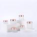 Plastic cosmetic jars empty jars 15ml Empty Face Cream Storage Containers Pots with Rose Lid Frosted Glass Cosmetic Jars (Color : Frosted Transparent Size : 20ml) (Color : Frosted Transparent Siz 15ml Frosted Transparent - Buy Online on SooperMarket.com
