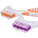 4pcs Denture Cleaning Brush Denture Brush Double-Sided Denture Cleaner with Ergonomic Handle Fashion - Buy Online on SooperMarket.com