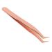 Eyelash Extension Tweezers Stainless Steel Profession Ell Precise Comfortable Grip Tight Tip Eyelash Tweezers Rose Gold (Volume Tweezers)