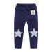 Mud Kingdom Little Boys Fleece Pants Tight Fit Warm Winter 6-7 Years Stars Navy Blue