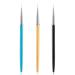 Sularpek 3PCS Nail Art Liner Brushes  UV Gel Painting Acrylic Nail Brushes for Short Strokes  Details  Blending  Elongated Lines(7/9/11mm)