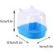YNC Bird Cage Bathtub Shower Box - Clear Hanging Bird Tub for Cockatiel, Parakeet & Small Pet Birds - Buy Online on SooperMarket.com