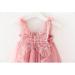PythJooh Baby Girl Tulle Dress | Toddler Sleeveless Butterfly Wings Tutu Princess Dress | Daisy Stars Sundress for 0-4 Years | 12-18 Months | Dusty Pink - Buy Online on SooperMarket.com