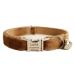 Cat Collar Personalized with Name Phone Number Engraved ,Customized with Bell for Small Dogs Puppy Kitten S (6"-10") Brown