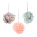 3pcs Bath Ball Shower Poufs Bath Scrubber Shower Ball Bubble Maker Mesh Pouf Bubble Making Net Mesh Bath