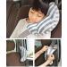 Kids Car Seat Belt Shoulder Pad 2pcs - Soft Comfort & Safety Cushion for Children - Grey Stripe - Universal Fit - Travel Pillow & Neck Support - Car Accessories for Boys & Girls - Buy Online on SooperMarket.com