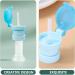 Kisangel 2pcs Spill-Proof Water Bottle Caps with Straw for Kids - Sky Blue | Portable Twist Cover Sippy Cap for Juice and Soda - Buy Online on SooperMarket.com