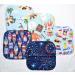 Summertime Fun Set of 5 1 Ply Printed Flannel Little Wipes - 8x8 Inches - Buy Online on SooperMarket.com