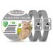 WEALLIN Grey Collar for Cats Repellent Built-in Pant-Based Formula Strong Repellency Slow Release Grey Cats Collars 2PC Lasting Deterrence and Protection Water-Resistant Adjustable