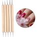 TOSSPER 5pcs 2-Way Wooden Dotting Pen Set | Marbleizing Tool & Nail Art Dotting Kit for Creative Designs - International Shipping Available - Buy Online on SooperMarket.com