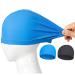 Bathing cap for children adults 2 pieces comfort fabric swimming cap bath hood bathing bathing for girls boys women men super elastic no ziepen hair swimming caps with nasal clip earplugs