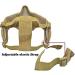 MH Tactical Fast Helmet with Foldable Ear Protection, Half Face Mesh Mask and Goggles Set - CP | Ideal for Airsoft, Paintball, CS Game - Buy Online on SooperMarket.com