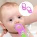 2 Pcs Silicone Dummy Clip Adapter Set for Button-Style Pacifiers - Purple - Buy Online on SooperMarket.com