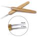 Luwigs Dreadlocks Crochet Hooks Set - Bamboo Handle Locs Crochet Needle Steel Hook for Hair Braids - 0.5mm & 0.75mm (2pcs) - Buy Online on SooperMarket.com
