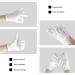 4 White Gloves + 1 Black Glove for Eczema Sensitive Dry Irritated Skin Overnight Hand Cream Lotion Protection Daily Work 100% Cotton Size 9" (5 Pairs) - Buy Online on SooperMarket.com