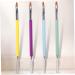 1PC Dual Ended Nail Gel Brush Acrylic Nails UV Gel Picker Extension Brush Pen Spatula Manicure Tool Purple - Buy Online on SooperMarket.com