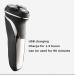 Premium Waterproof Electric Shaver for Men - Cordless Rechargeable Rotary Razor with Pop-up Trimmer (Blue) - Ideal for Wet & Dry Use - Buy Online on SooperMarket.com