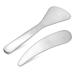 2 pieces spatula cosmetics stainless steel cosmetics spatula eye cream cream spatula face mask spatula spoon make -up spatula for eye cream face cream lotion