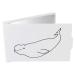 Azeeda 'Beluga Whale' Compact/Travel/Pocket Makeup Mirror (CM00002471)