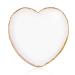 Gjinxi Resin Nail Art Palette Makeup Palettes Nail Mixing Palette Polish Color Mixing Plate Golden Edge Heart Shaped Nail Art Display Holder Display Board Heart Shape Cosmetic Mixing Tools