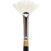 KINGART Original Gold Specialty 9246 Series Synthetic Bristle Rake Fan Brush (Size 2) - Black/Gold - Buy Online on SooperMarket.com