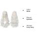 YEESHEDO 32 Long Wavy Curly Hair Cosplay Wig with Bangs - White | Heat Resistant Synthetic Wig for Women & Girls | Party Costume Anime Halloween - Buy Online on SooperMarket.com