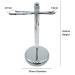 Premium Aluminum Shaving Brush Stand - Durable Holder Rack for Grooming Tools | 15cm x 7cm | Fast International Shipping - Buy Online on SooperMarket.com