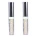 FOYTOKI 2pcs Glow Eye Powder Sparkling Eyeliner Glitter Liquid Eyeliners Shining Eyeshadow Eye Shadow Golden