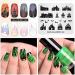 Halloween Nail Stamping Plate - Castle, Bat, Haunted House Patterns | Alexnailart HA002 - Buy Online on SooperMarket.com