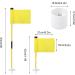 SPYMINNPOO Detachable 2 Section Golf Flagstick with Yellow Flag for Putting Green - Buy Online on SooperMarket.com
