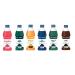 Syrup for Ice Cone Mixed Popular Flavour Syrups can be used with All Slush| Slushie Machines lemon & lime/Orange/Blue raspberry/tangy Apple/Cola/Strawberry Each 250 ml (Pack of 6)