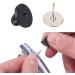 Tie Tacks Blank Pins - 50 Pairs with PVC Rubber Pin Backs for Badge Insignia DIY Crafts - Buy Online on SooperMarket.com