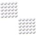 BCOATH 60 Pcs Water Injection Fake Pigeon Eggs White Fake Eggs Parrot Eggs Compact Eggs Breeding Props Craft Eggs for Painting Artificial Eggs Toy Eggs Supplies Meat Pigeon Plastic Whitex2pcs 2.9X4.1CMx2pcs