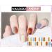 NAILDOKI Nail Stickers - 6 Sheets, 132 Pieces Full Wraps & Strips for Women & Girls | Self-Adhesive Gel Nail Art Decals - Buy Online on SooperMarket.com