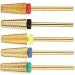 5 in 1 Carbide Tapered Cone Nail Drill Bits Set - Nail Art Pedicure Manicure Tools Accessories (Available in XF F M C X Grain) - Buy Online on SooperMarket.com
