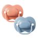 Tommee Tippee Cherry Latex Soother 6-18 months pack of 2 soothers with 100% natural latex baglet
