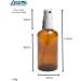 Buy 5 x 100ml Brown Glass Spray Bottles with Pump Atomizer & Protective Cap - Ideal for Essential Oils & DIY Projects | International Shipping Available - Buy Online on SooperMarket.com