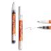 Nail art male waterproof nail art graffiti pen gel nail polish pencil UV-LED malgel set for 3D nail art DIY-NAGEDESIGN drawing lines nail drawing PE (silver)
