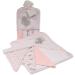 Baby Hooded Towel Set with Flannel Face Cloths - 5 Piece Bath Time Bundle (Pink) - Buy Online on SooperMarket.com