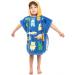 100% Cotton Hooded Bath Towel Poncho for Kids | Soft Warm Beach & Bath Towel with Big Monster Motif - Buy Online on SooperMarket.com