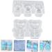 2pcs Coaster DIY Doll Shape Pendants Silicone Baking Mold Ornaments Adorable Ornament Dessert 11.5X6.3X2.4CM White - Buy Online on SooperMarket.com