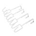 CHILDWEET Wall Coat Hanger 4pcs Wall Mounted Hooks Wall Mount Hooks Door Hanger Hook Door Hook Towel Organizer 19X9X5CM White